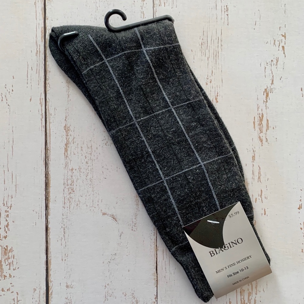 Men’s Biagino fine hosiery dress socks size 10-13